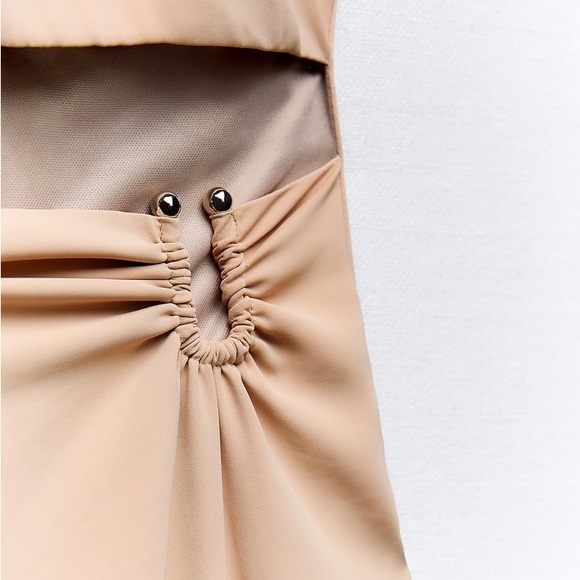 Zara Cut Out Midi Dress - Picture 8 of 9